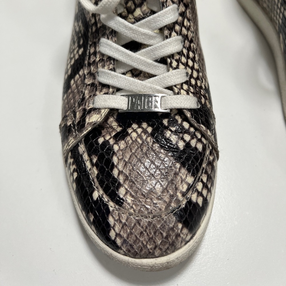 Paige Animal Print Ankle High Sneakers in Size 8.5 - Picture 6 of 11